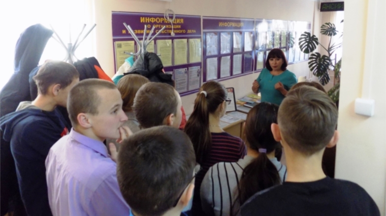 Обучающиеся Ибресинской школы–интерната посетили центр занятости населения