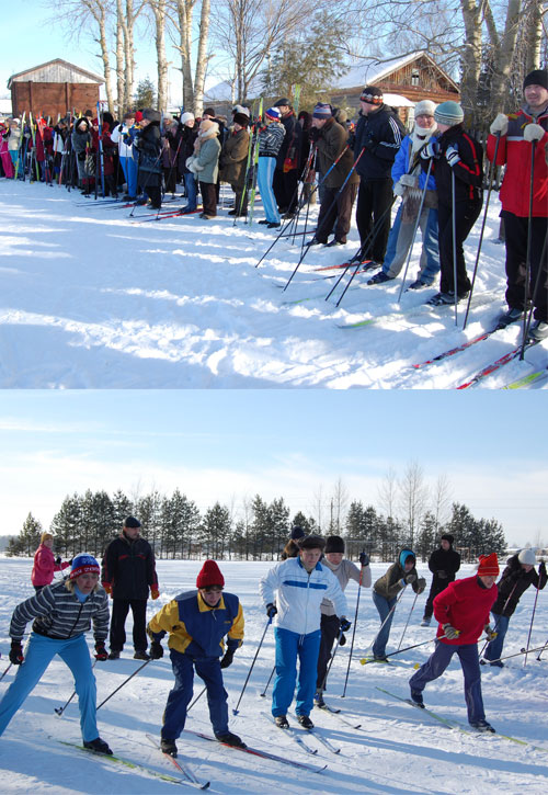 14:15_Стало доброй традицией проведение лыжных соревнований среди работников образования Ибресинского района